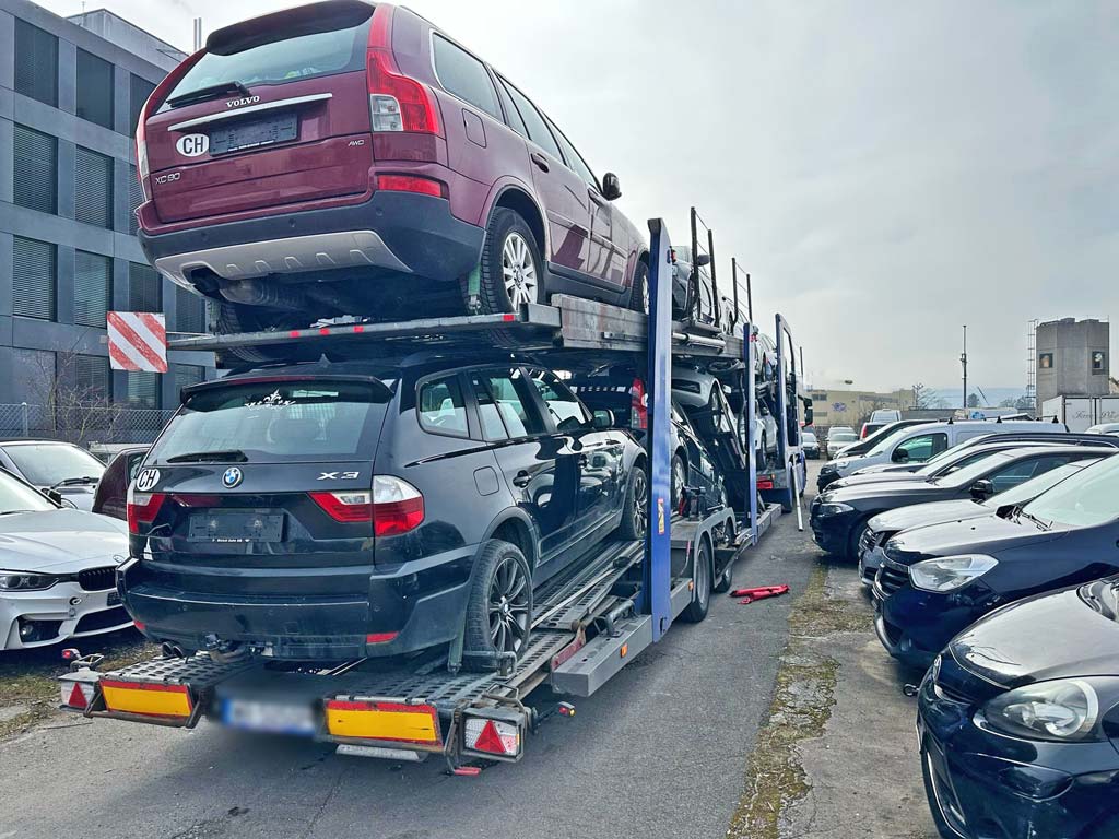 éxportation des voitures transport achat camion parking