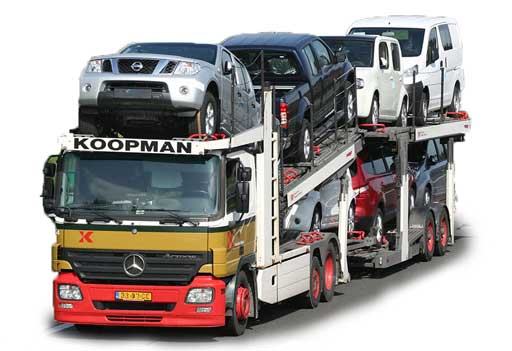 Camion transport exportation des voitures